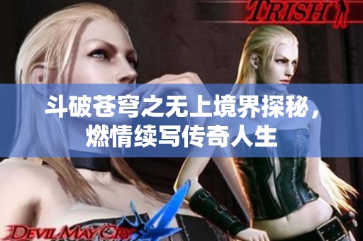 斗破苍穹之无上境界探秘，燃情续写传奇人生