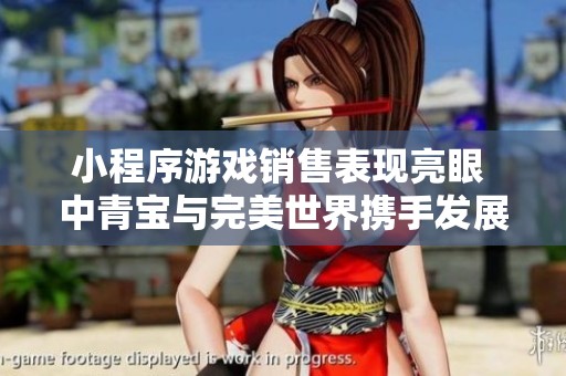 小程序游戏销售表现亮眼 中青宝与完美世界携手发展