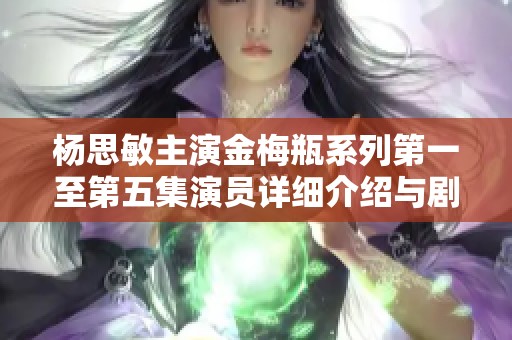 杨思敏主演金梅瓶系列第一至第五集演员详细介绍与剧情解析