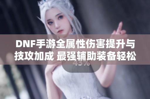 DNF手游全属性伤害提升与技攻加成 最强辅助装备轻松获取