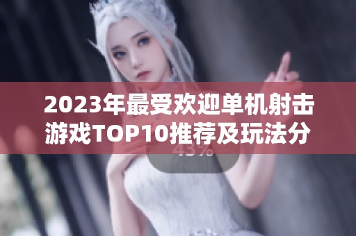 2023年最受欢迎单机射击游戏TOP10推荐及玩法分析