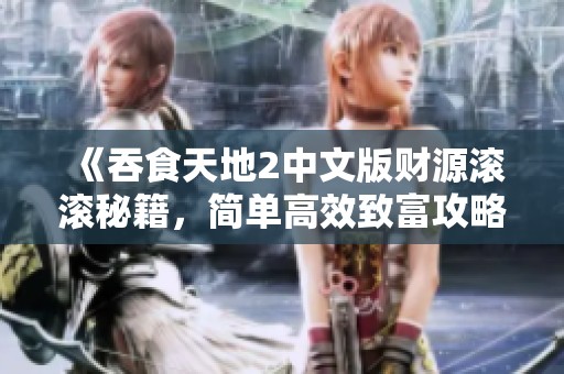 《吞食天地2中文版财源滚滚秘籍，简单高效致富攻略》