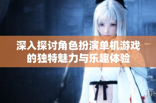 深入探讨角色扮演单机游戏的独特魅力与乐趣体验