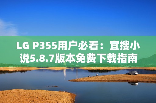 LG P355用户必看：宜搜小说5.8.7版本免费下载指南