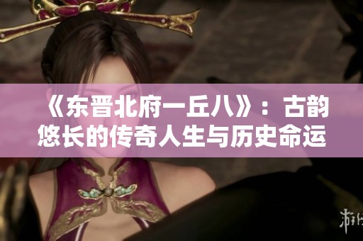 《东晋北府一丘八》：古韵悠长的传奇人生与历史命运交织的故事