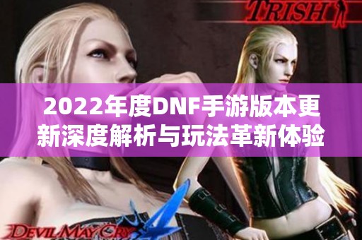 2022年度DNF手游版本更新深度解析与玩法革新体验分享