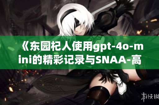 《东园杞人使用gpt-4o-mini的精彩记录与SNAA-高文分享》