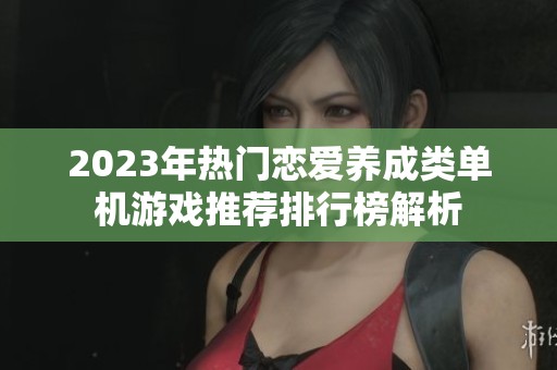 2023年热门恋爱养成类单机游戏推荐排行榜解析