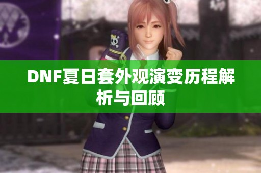 DNF夏日套外观演变历程解析与回顾