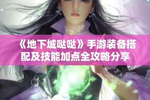 《地下城哒哒》手游装备搭配及技能加点全攻略分享