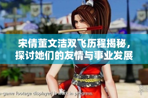 宋倩董文洁双飞历程揭秘，探讨她们的友情与事业发展