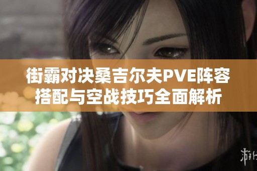 街霸对决桑吉尔夫PVE阵容搭配与空战技巧全面解析