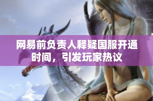 网易前负责人释疑国服开通时间，引发玩家热议