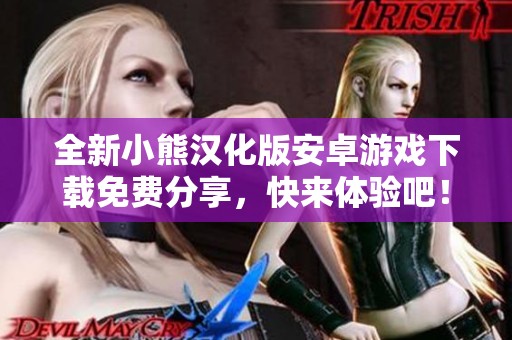 全新小熊汉化版安卓游戏下载免费分享，快来体验吧！