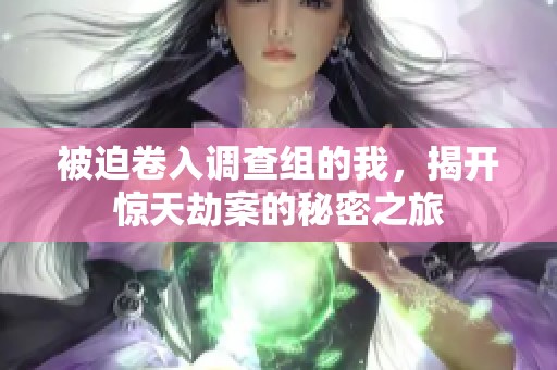 被迫卷入调查组的我，揭开惊天劫案的秘密之旅