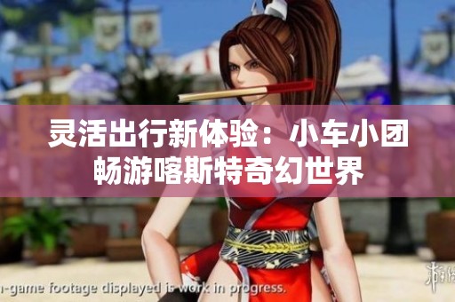 灵活出行新体验：小车小团畅游喀斯特奇幻世界