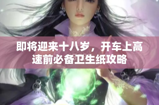 即将迎来十八岁，开车上高速前必备卫生纸攻略