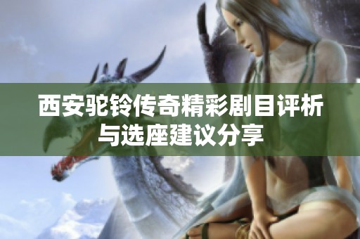 西安驼铃传奇精彩剧目评析与选座建议分享