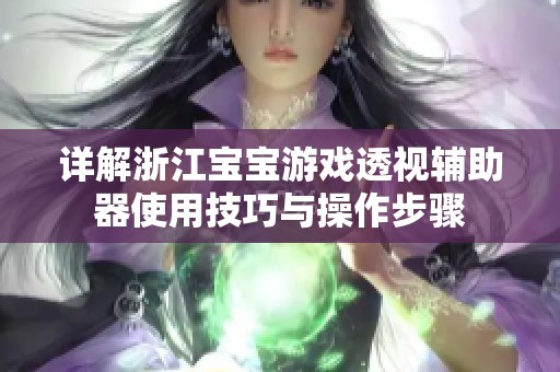 详解浙江宝宝游戏透视辅助器使用技巧与操作步骤