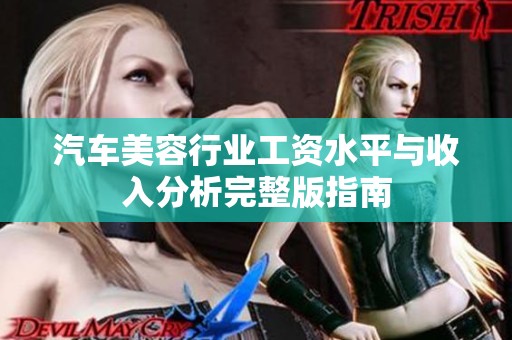 汽车美容行业工资水平与收入分析完整版指南