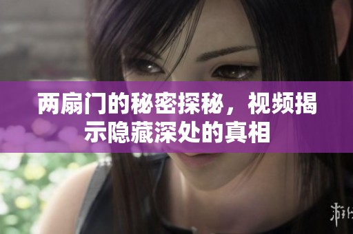 两扇门的秘密探秘，视频揭示隐藏深处的真相
