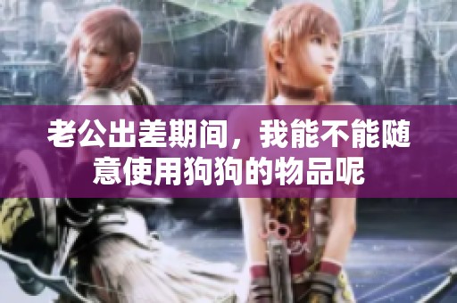 老公出差期间，我能不能随意使用狗狗的物品呢