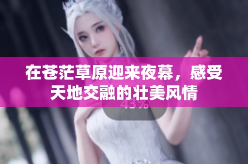 在苍茫草原迎来夜幕，感受天地交融的壮美风情