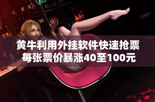 黄牛利用外挂软件快速抢票 每张票价暴涨40至100元以上