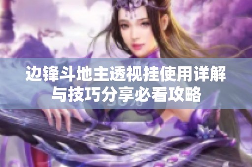 边锋斗地主透视挂使用详解与技巧分享必看攻略