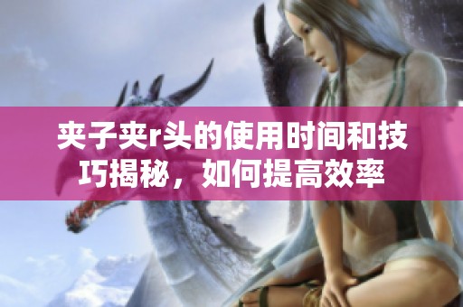 夹子夹r头的使用时间和技巧揭秘，如何提高效率