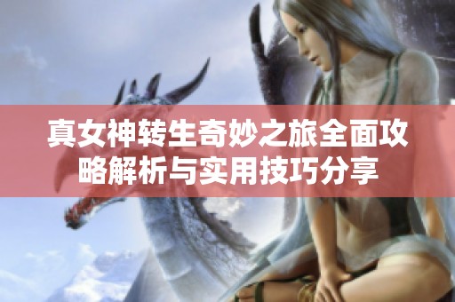 真女神转生奇妙之旅全面攻略解析与实用技巧分享