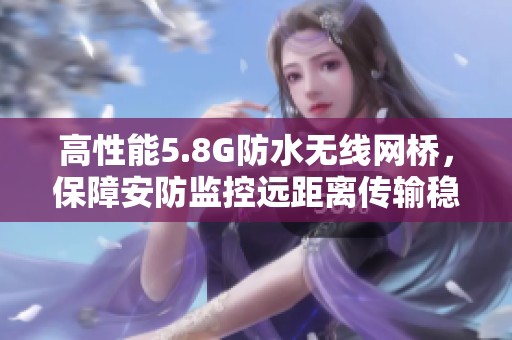 高性能5.8G防水无线网桥，保障安防监控远距离传输稳定性