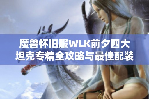 魔兽怀旧服WLK前夕四大坦克专精全攻略与最佳配装解析