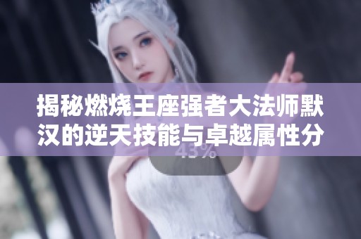 揭秘燃烧王座强者大法师默汉的逆天技能与卓越属性分析