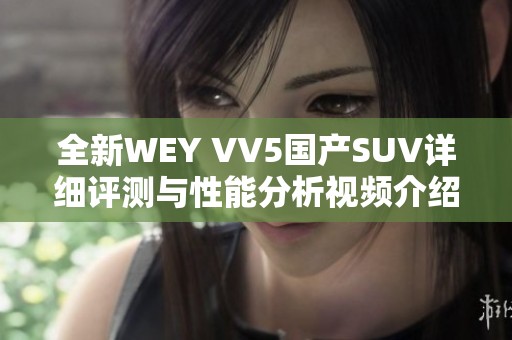 全新WEY VV5国产SUV详细评测与性能分析视频介绍