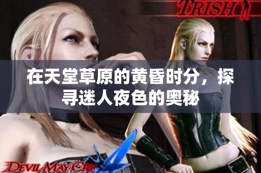 在天堂草原的黄昏时分，探寻迷人夜色的奥秘
