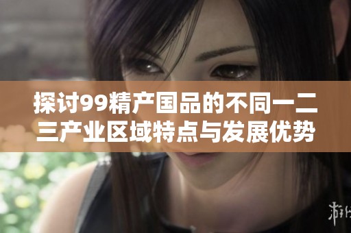 探讨99精产国品的不同一二三产业区域特点与发展优势