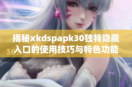 揭秘xkdspapk30独特隐藏入口的使用技巧与特色功能