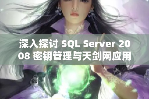 深入探讨 SQL Server 2008 密钥管理与天剑网应用分析