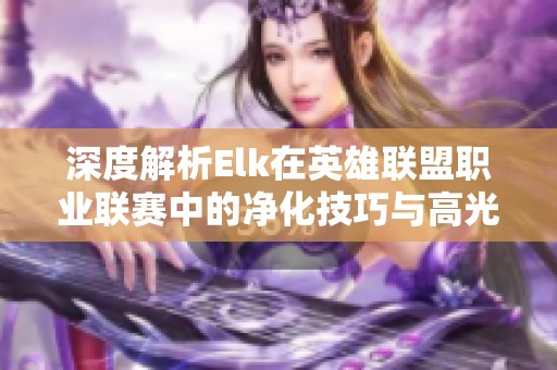 深度解析Elk在英雄联盟职业联赛中的净化技巧与高光时刻