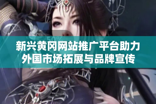 新兴黄冈网站推广平台助力外国市场拓展与品牌宣传